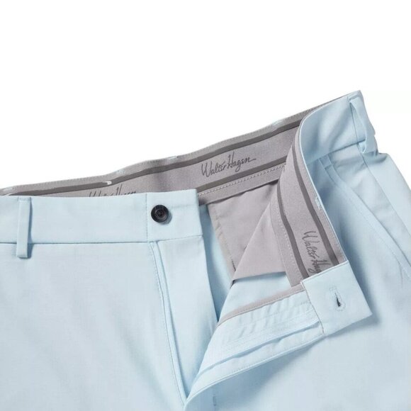 Walter Hagen Men's P11 Micro Lines Soft Blue Golf Shorts - Picture 4 of 4